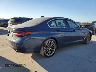 2021 BMW 5 Series 540i with VIN WBA53BJ05MWW90741, listed as a Copart auction lot 84337374 with Not Provided miles and Salvage Title. Bid and sale history available at DreamBid. Image 3.