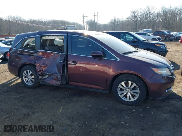 2014 Honda Odyssey EX-L with VIN 5FNRL5H60EB009083, listed as a IAAI auction lot 41633419 with 219,930 mi miles and . Bid and sale history available at carsss.com. Image 13.