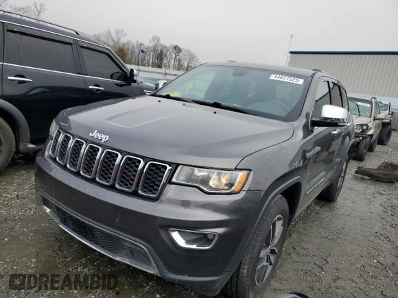 2018 Jeep Grand Cherokee Limited with VIN 1C4RJFBG6JC421979, listed as a Copart auction lot 44827525 with 135,596 mi miles and Salvage Title. Bid and sale history available at DreamBid. Image 1.