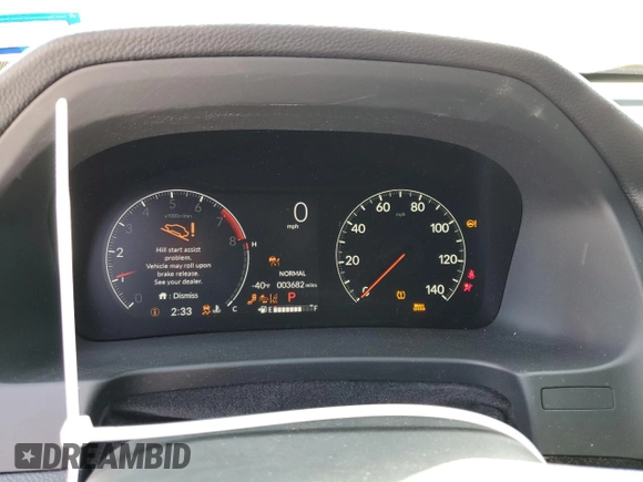 2024 Honda Ridgeline Black Edition with VIN 5FPYK3F80RB002574, listed as a Copart auction lot 45988975 with 3,682 mi miles and Salvage title. Bid and sale history available at DreamBid. Image 9.