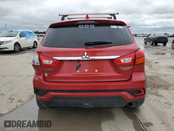 2019 Mitsubishi Outlander ES with VIN JA4AP3AU1KU034988, listed as a Copart auction lot 56011225 with 62,288 mi miles and Salvage title. Bid and sale history available at DreamBid. Image 6.