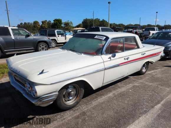 1961 Chevrolet Impala с VIN 11739B190181, выставлен на аукционе Copart как лот 75408464 с пробегом 85 386 миль миль и Списание • Salvage title. История ставок и продаж доступна на DreamBid. Изображение 1.