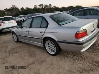 2001 BMW 7 Series 740iA with VIN WBAGG83431DN87275, listed as a Copart auction lot 82208534 with 92,839 mi miles and Clean Title. Bid and sale history available at carsss.com. Image 2.