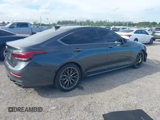 2018 Genesis G80 Sport z VIN KMHGN4JB1JU219160, wystawiony jako IAAI lot #40423005 z przebiegiem 44 011 mil mil oraz . Historia ofert i sprzedaży dostępna na DreamBid. Obrazek 4.