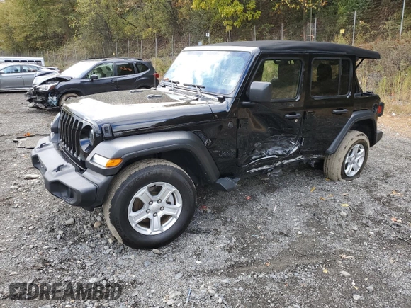 2022 Jeep Wrangler Unlimited High Tide with VIN 1C4HJXDG0NW180276, listed as a Copart auction lot 75798804 with 30,696 mi miles and Salvage Title. Bid and sale history available at DreamBid. Image 1.