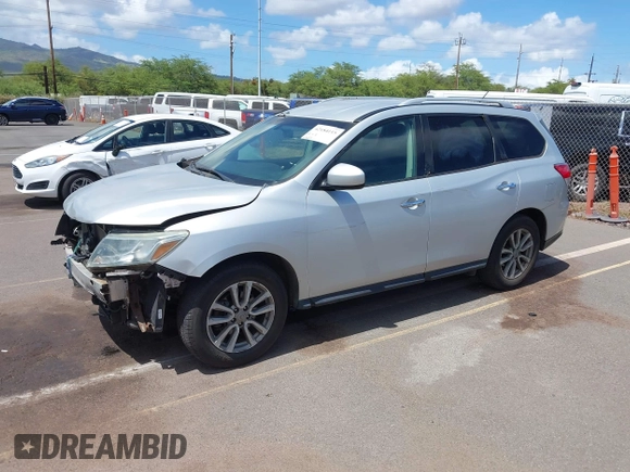 2016 Nissan Pathfinder SV with VIN 5N1AR2MN9GC615324, listed as a IAAI auction lot 42184115 with 67,673 mi miles. Bid and sale history available at carsss.com. Image 17.