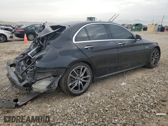 2020 Mercedes-Benz C 43 AMG with VIN 55SWF6EB6LU328288, listed as a Copart auction lot 85975124 with 58,815 mi miles and Salvage Title. Bid and sale history available at carsss.com. Image 3.