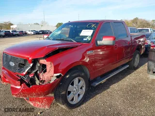 2007 Ford F-150 XLT with VIN 1FTPW12V77KA56155, listed as a IAAI auction lot 41269875 with 218,645 mi miles. Bid and sale history available at carsss.com. Image 2.