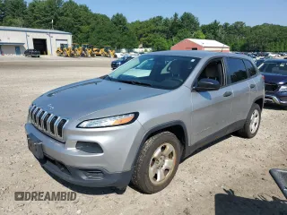 2015 Jeep Cherokee Sport with VIN 1C4PJLAB2FW706258, listed as a Copart auction lot 63244955 with 231,009 mi miles and Clean title. Bid and sale history available at DreamBid. Image 1.