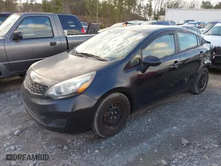 2013 Kia Rio LX with VIN KNADM4A37D6301810, listed as a IAAI auction lot 41838978 with 179,489 mi miles. Bid and sale history available at carsss.com. Image 2.