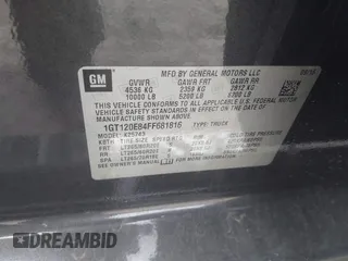 2015 GMC Sierra 2500HD available WiFi Denali with VIN 1GT120E84FF681816, listed as a IAAI auction lot 40967677 with 187,561 mi miles. Bid and sale history available at carsss.com. Image 9.