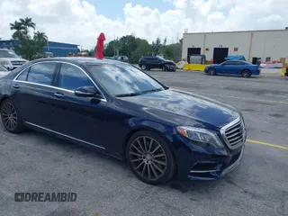 2015 Mercedes-Benz S-Class S 550 with VIN WDDUG8CB2FA179188, listed as a IAAI auction lot 41954377 with 62,313 mi miles. Bid and sale history available at carsss.com. Image 1.