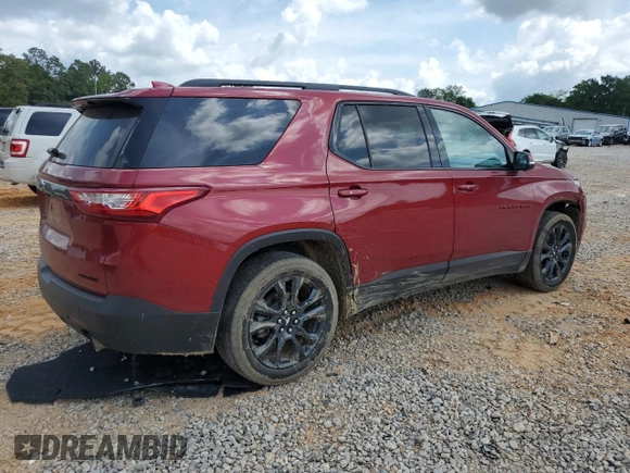 2021 Chevrolet Traverse RS with VIN 1GNERJKW3MJ145379, listed as a Copart auction lot 54296345 with 67,817 mi miles and Salvage title. Bid and sale history available at DreamBid. Image 3.