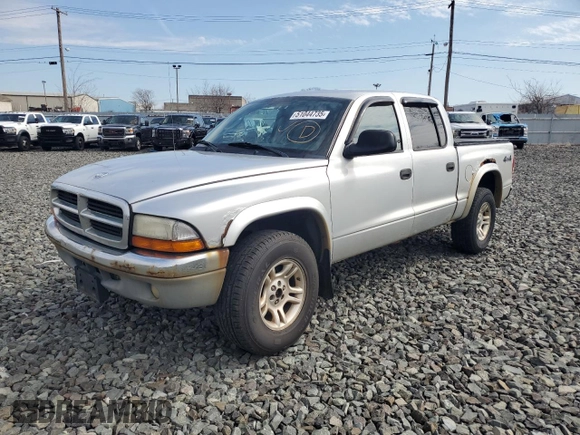 2004 Dodge Dakota SLT with VIN 1D7HG48NX4S677465, listed as a Copart auction lot 51044735 with 196,854 mi miles and Clean title. Bid and sale history available at DreamBid. Image 1.