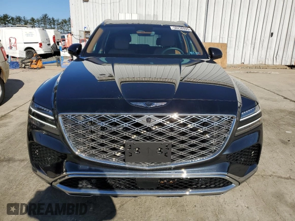 2025 Genesis GV80 z VIN KMUHDESC9SU214604, wystawiony jako Copart lot #50236995 z przebiegiem 4746 mil mil oraz Szkody całkowita. Historia ofert i sprzedaży dostępna na DreamBid. Obrazek 5.