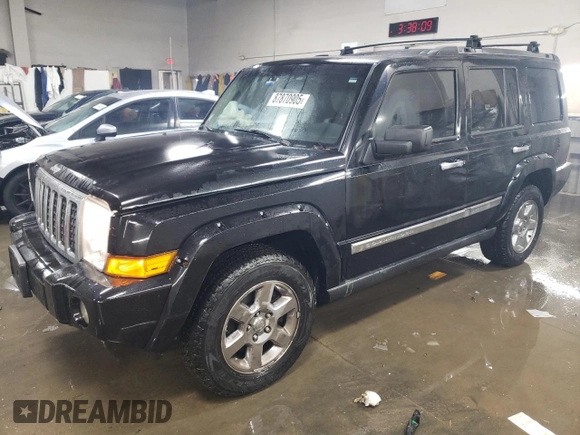 2008 Jeep Commander Overland with VIN 1J8HG68268C152908, listed as a Copart auction lot 87870905 with 190,419 mi miles and Salvage Title. Bid and sale history available at carsss.com. Image 1.