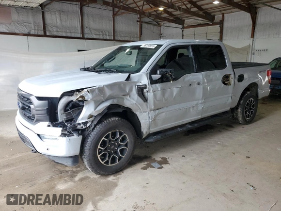 2021 Ford F-150 XL with VIN 1FTFW1E57MKD13897, listed as a Copart auction lot 58760955 with 95,047 mi miles and Salvage title. Bid and sale history available at DreamBid. Image 1.