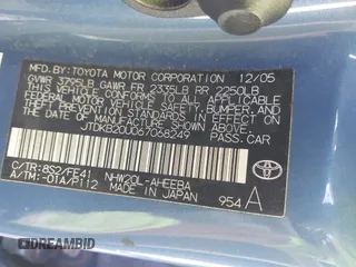 2006 Toyota Prius with VIN JTDKB20U067068249, listed as a IAAI auction lot 42203925 with 214,074 mi miles. Bid and sale history available at carsss.com. Image 9.