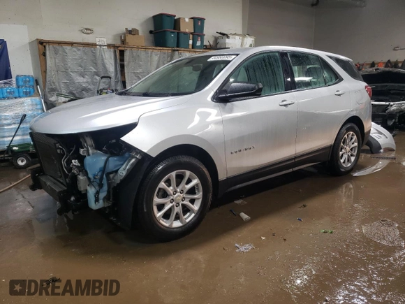2019 Chevrolet Equinox LS with VIN 3GNAXHEV0KS541930, listed as a Copart auction lot 44980095 with 106,374 mi miles and Salvage Title. Bid and sale history available at carsss.com. Image 1.