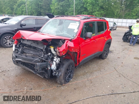 2018 Jeep Renegade Sport with VIN ZACCJBAB1JPH59581, listed as a IAAI auction lot 42115576 with 115,576 mi miles and . Bid and sale history available at DreamBid. Image 2.
