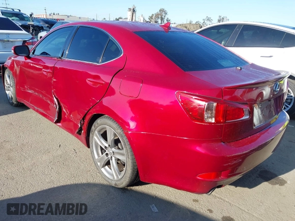 2012 Lexus IS 250 z VIN JTHBF5C24C5184608, wystawiony jako IAAI lot #41947108 z przebiegiem 223 021 mil mil oraz . Historia ofert i sprzedaży dostępna na DreamBid. Obrazek 3.