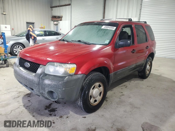 2005 Ford Escape XLS Value with VIN 1FMYU02Z25KD74202, listed as a Copart auction lot 49884095 with 136,025 mi miles and Salvage Title. Bid and sale history available at carsss.com. Image 1.