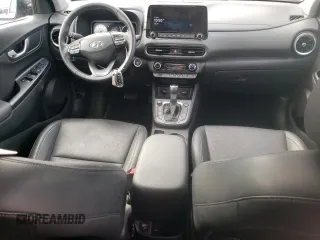 2023 Hyundai Kona Limited with VIN KM8K53A37PU994388, listed as a Copart auction lot 44437715 with 26,484 mi miles and Salvage Title. Bid and sale history available at carsss.com. Image 8.