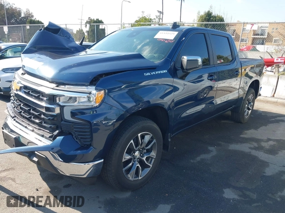 2022 Chevrolet Silverado 1500 LT with VIN 1GCPACED4NZ526840, listed as a IAAI auction lot 41444529 with 22,393 mi miles. Bid and sale history available at carsss.com. Image 2.