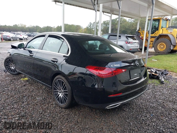 2024 Mercedes-Benz C 300 with VIN W1KAF4GB2RR233474, listed as a IAAI auction lot 40782375 with Not Provided miles and . Bid and sale history available at DreamBid. Image 3.