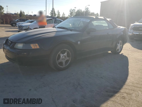 2004 Ford Mustang Deluxe with VIN 1FAFP44664F208419, listed as a Copart auction lot 46318695 with 151,942 mi miles and Salvage Title. Bid and sale history available at carsss.com. Image 1.