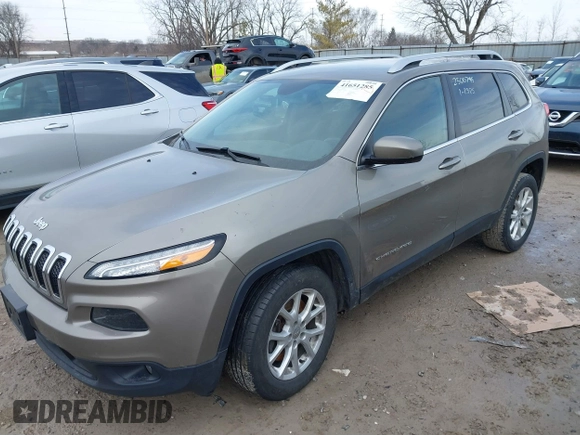 2016 Jeep Cherokee Latitude with VIN 1C4PJLCS4GW347218, listed as a IAAI auction lot 41651285 with 95,169 mi miles. Bid and sale history available at carsss.com. Image 2.
