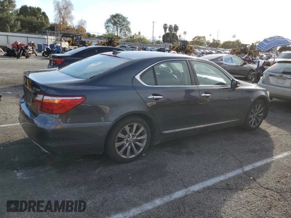 2011 Lexus LS 460 z VIN JTHBL5EF7B5105035, wystawiony jako Copart lot #43876075 z przebiegiem 67 647 mil mil oraz Szkoda całkowita • Salvage title. Historia ofert i sprzedaży dostępna na DreamBid. Obrazek 3.