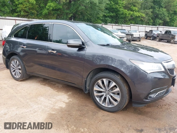 2014 Acura MDX Technology with VIN 5FRYD4H49EB044639, listed as a IAAI auction lot 42062380 with 191,699 mi miles and . Bid and sale history available at DreamBid. Image 1.