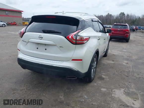 2018 Nissan Murano S z VIN 5N1AZ2MG4JN136385, wystawiony jako IAAI lot #41974283 z przebiegiem 60 741 mil mil oraz . Historia ofert i sprzedaży dostępna na DreamBid. Obrazek 4.