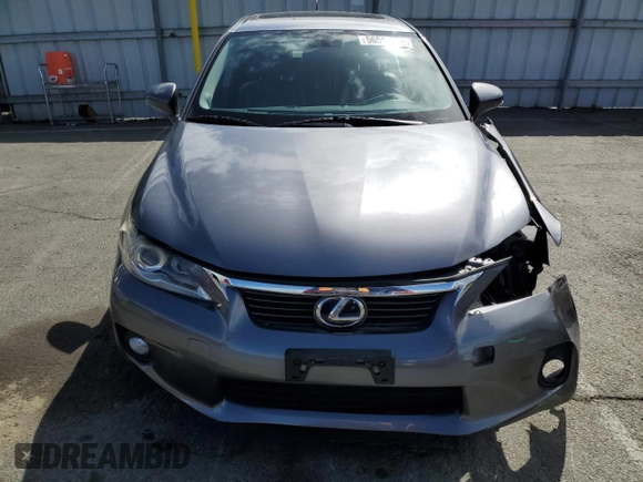 2012 Lexus CT 200h with VIN JTHKD5BH6C2107588, listed as a Copart auction lot 56581015 with 103,735 mi miles and Salvage title. Bid and sale history available at DreamBid. Image 5.