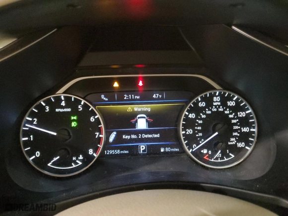 2015 Nissan Murano Platinum with VIN 5N1AZ2MH3FN219127, listed as a Copart auction lot 50873155 with 129,558 mi miles and Salvage Title. Bid and sale history available at carsss.com. Image 9.