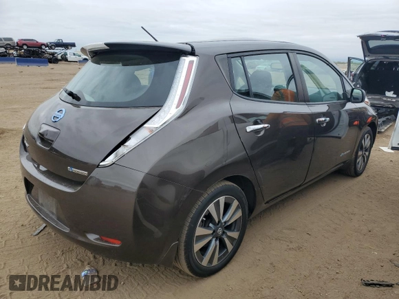 2016 Nissan LEAF S with VIN 1N4BZ0CP8GC308362, listed as a Copart auction lot 70744973 with 50,696 mi miles. Bid and sale history available at carsss.com. Image 3.