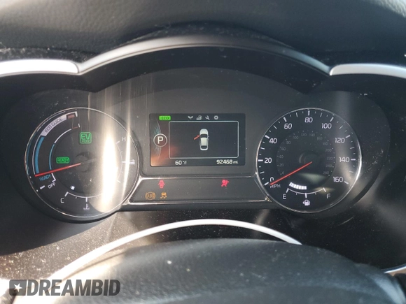 2015 Kia Optima Hybrid with VIN KNAGM4AD8F5084301, listed as a Copart auction lot 69956994 with 92,468 mi miles and Salvage Title. Bid and sale history available at carsss.com. Image 9.
