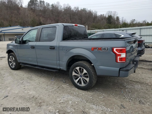 2019 Ford F-150 XL with VIN 1FTEW1EP5KKD62994, listed as a Copart auction lot 43589865 with 150,827 mi miles and Salvage Title. Bid and sale history available at carsss.com. Image 2.