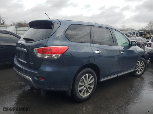 2014 Nissan Pathfinder S with VIN 5N1AR2MM2EC717083, listed as a Copart auction lot 51708335 with 125,195 mi miles and Salvage Title. Bid and sale history available at carsss.com. Image 3.