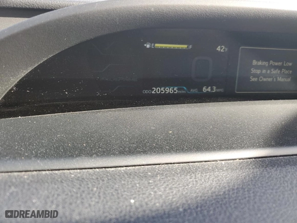 2017 Toyota Prius Prime Plus with VIN JTDKARFP2H3038158, listed as a Copart auction lot 85531464 with 205,965 mi miles and Salvage Title. Bid and sale history available at carsss.com. Image 9.