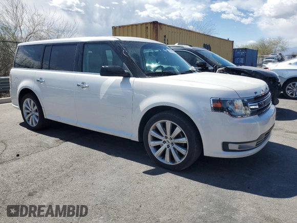 2015 Ford Flex SEL with VIN 2FMGK5C84FBA11206, listed as a Copart auction lot 51300035 with 155,493 mi miles and Salvage Title. Bid and sale history available at carsss.com. Image 4.