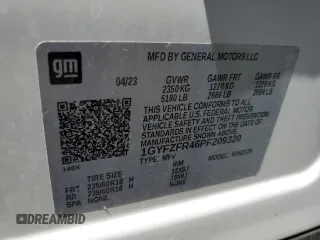 2023 Cadillac XT4 AWD Sport с VIN 1GYFZFR46PF209320, выставлен на аукционе Copart как лот 55662565 с пробегом 25 665 миль миль и Списание • Salvage title. История ставок и продаж доступна на DreamBid. Изображение 13.