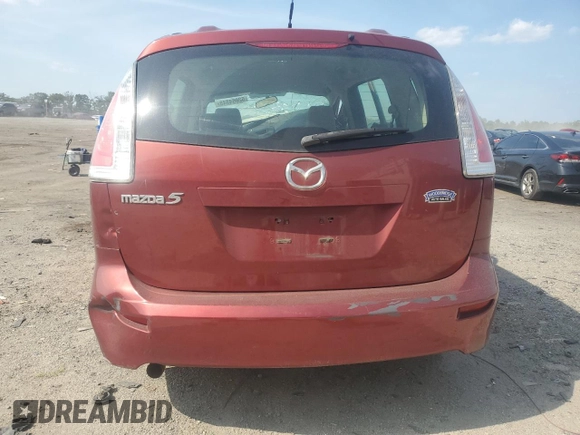 2010 Mazda 5 Sport with VIN JM1CR2W31A0382394, listed as a Copart auction lot 62064845 with Not provided miles and Salvage title. Bid and sale history available at DreamBid. Image 6.