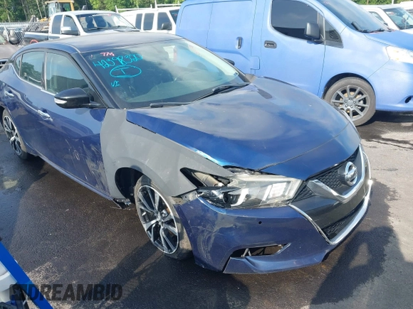 2018 Nissan Maxima SL with VIN 1N4AA6AP8JC377858, listed as a IAAI auction lot 42398320 with 119,110 mi miles and . Bid and sale history available at DreamBid. Image 1.