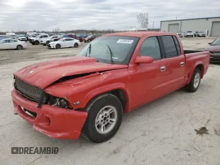2000 Dodge Dakota Sport with VIN 1B7GL2AN7YS607511, listed as a Copart auction lot 44390365 with 178,048 mi miles and Salvage Title. Bid and sale history available at DreamBid. Image 1.