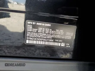 2023 BMW XM z VIN 5YM23CS0XP9S31984, wystawiony jako Copart lot #77081273 z przebiegiem 890 mil mil oraz . Historia ofert i sprzedaży dostępna na DreamBid. Obrazek 16.