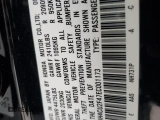 2014 Acura TSX with VIN JH4CU2F47EC001173, listed as a Copart auction lot 59561615 with 145,449 mi miles and Salvage title. Bid and sale history available at DreamBid. Image 12.