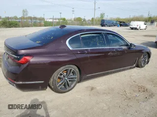 2020 BMW 7 Series 750i xDrive с VIN WBA7U2C02LGM27019, выставлен на аукционе Copart как лот 54122615 с пробегом Не указан миль и Списание • Salvage title. История ставок и продаж доступна на DreamBid. Изображение 3.