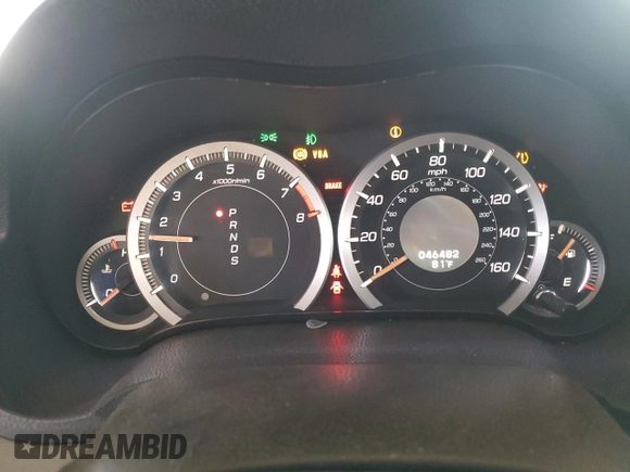 2010 Acura TSX with VIN JH4CU2F66AC015271, listed as a Copart auction lot 54620125 with 46,482 mi miles and Salvage Title. Bid and sale history available at carsss.com. Image 9.